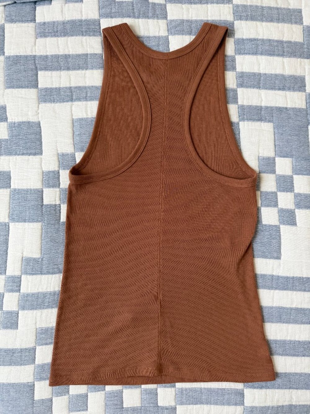 Everlane Racerback Ribbed Tank, Size Small - Picture 2 of 4